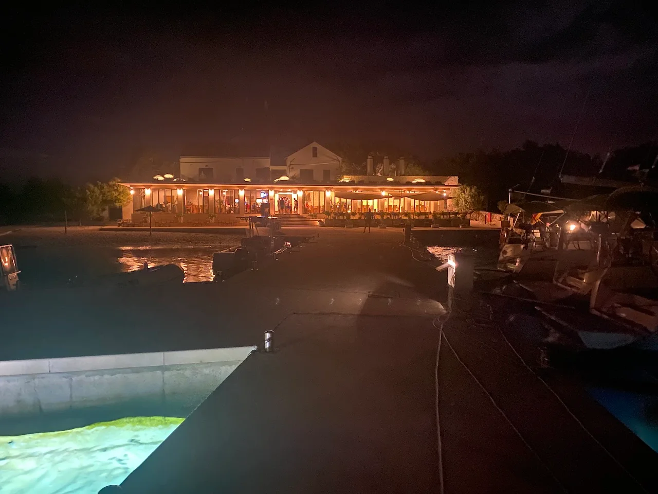 Successful Sailing - Residence by the sea at night