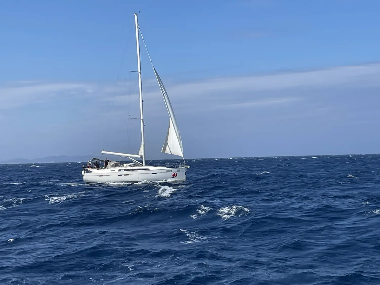 Successful Sailing - Boat in the sea