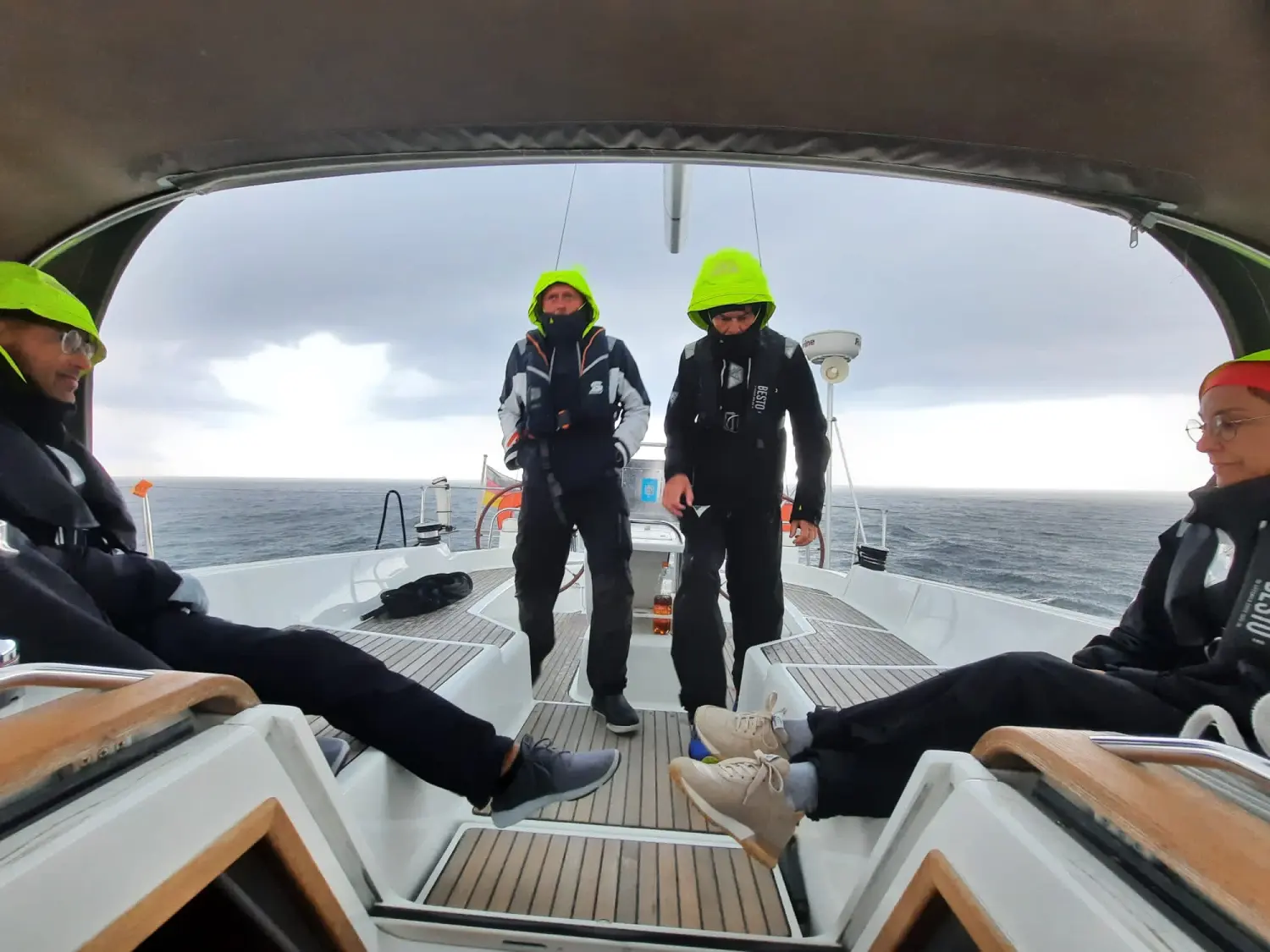 Successful Sailing - People on the boat