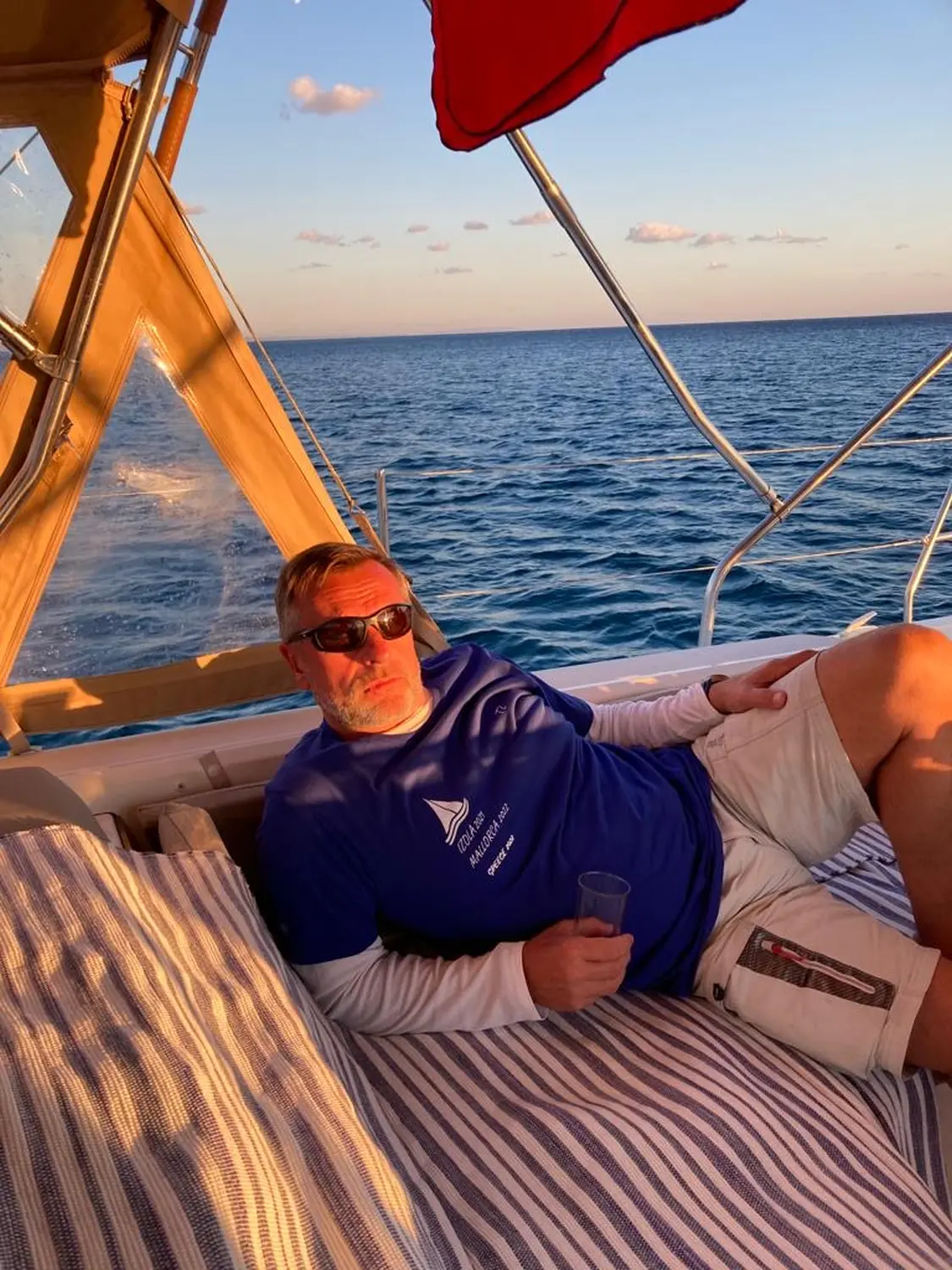 Successful Sailing - Skipper Thomas Lindloff sailing on the sea