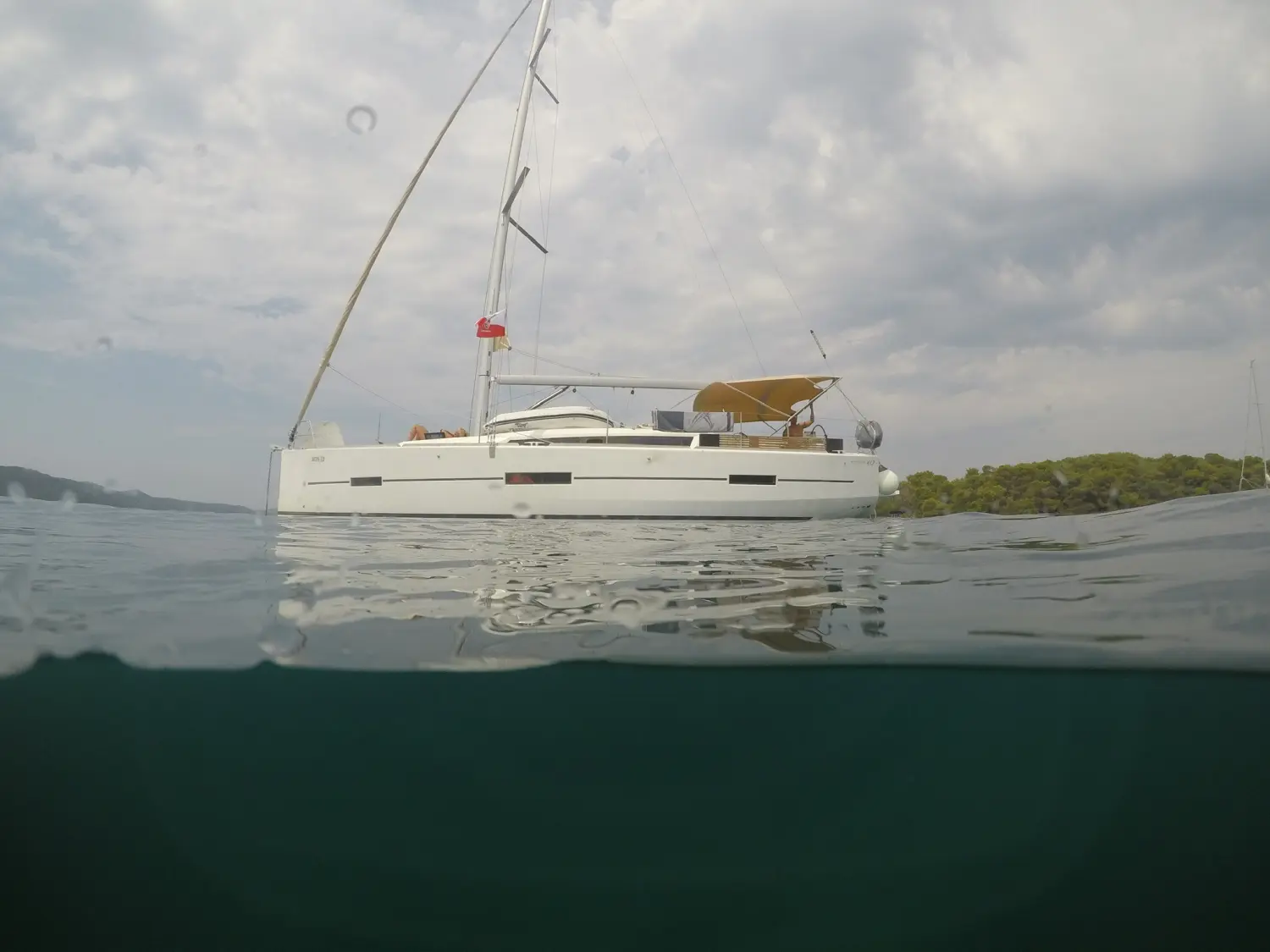 Successful Sailing - Boat sailing in the sea