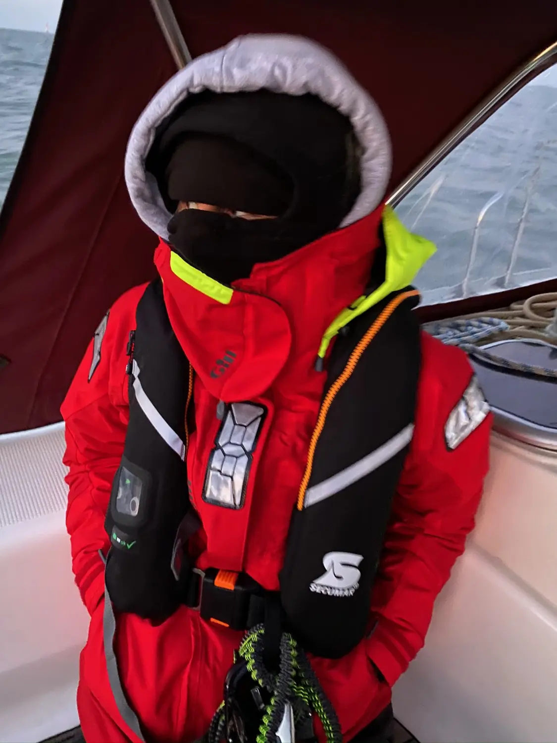 Successful Sailing - Skipper Thomas Lindloff sailing on the sea