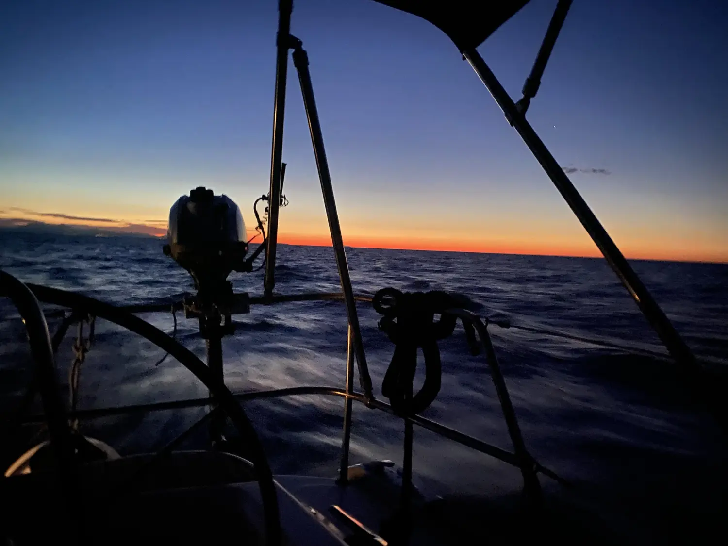 Successful Sailing - Boat sailing in the sea