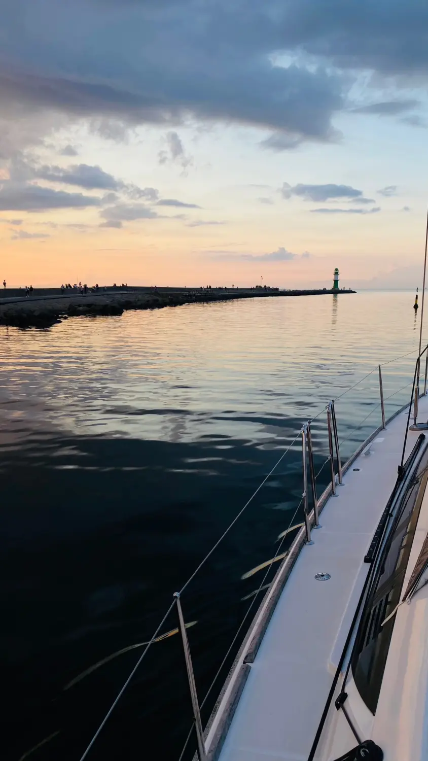 Successful Sailing - Boat sailing in the sea