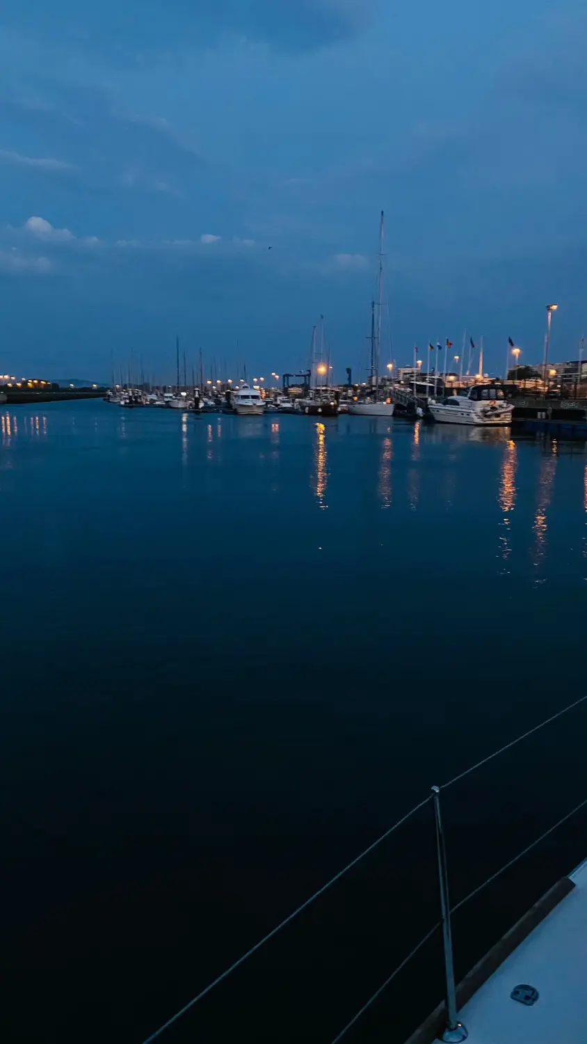 Successful Sailing - Sea at night
